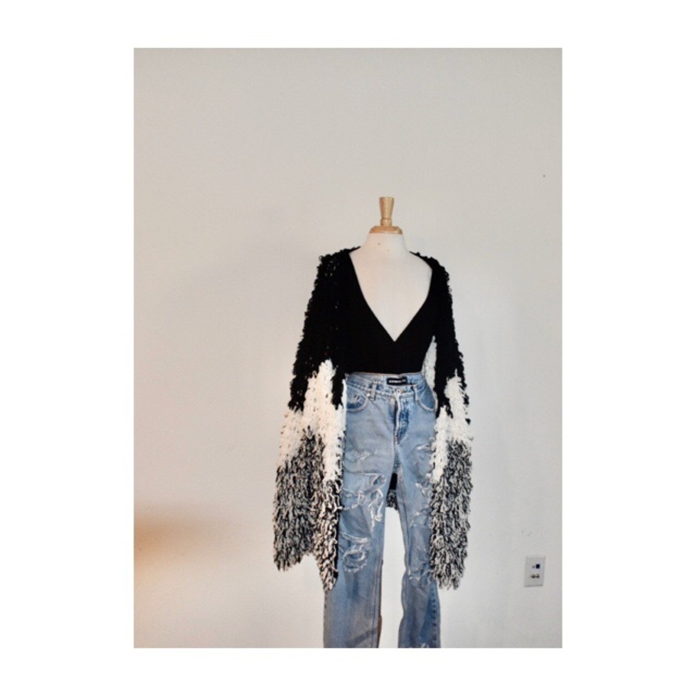 Alice & You Shaggy Cardigan Sweater